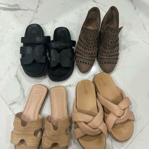 Universal Thread Women's Sandals in Black, Brown, and Tan